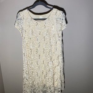 Altar’d State Floral Lace Sequin Dress
